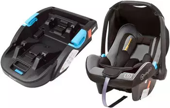 babyGO Travel XP + Base Grau