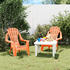 vidaXL Gartenstuhl für Kinder 2er Set Kunststoff orange