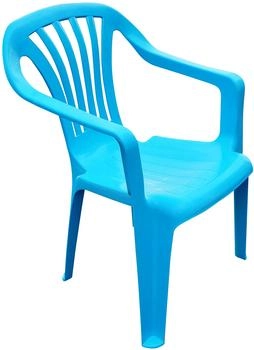 Fachhandel Plus Kinder Gartenstuhl 37x52 cm Kunststoff hellblau