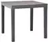 vidaXL Gartentisch mit 2 Bänken Kunststoff Braun (48779)