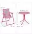 Relaxdays Kinder-Campingsitzgruppe mit Schirm, Einhorn, Pink (10040494)