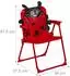 Relaxdays Kinder-Klappstuhl mit Motiv, Metall/Textil, rot