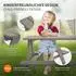 ML-Design Kindersitzgarnitur 4-Sitzer, 2 Bänke mit Tisch, Massivholz, Grau