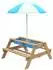 TP Toys Tiger Kinder-Spieltisch & Matschtisch, Holz, mit Sonnenschirm (TP602)