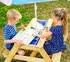 TP Toys Tiger Kinder-Spieltisch & Matschtisch, Holz, mit Sonnenschirm (TP602)