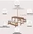 Roba Little Stars Kinder-Sitzgruppe mit Sitzauflage & Schirm, Teak (456030TEV190)