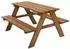 ML-Design Kindersitzgarnitur mit Tisch & 2 Bänken, Massivholz, braun, outdoor