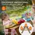 ML-Design Kindersitzgarnitur mit Tisch & 2 Bänken, Massivholz, braun, outdoor