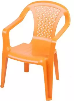 Spetebo Kinder-Gartenstuhl Monoblock, Kunststoff, stapelbar, orange (224683)