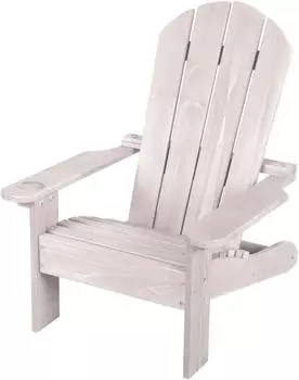 Roba Deck Chair Kinderstuhl, Holz (FSC), grau (457006GA)