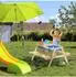 Relaxdays Kinder-Picknicktisch mit Bänken, Holz/Kunststoff, hellbraun, 4-Sitzer