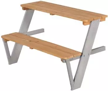 Roba Picknick-Erweiterungsset f&uuml;r Spielhaus, Tisch & Sitzbank, Holz (456069)