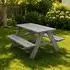 HAGO Kinder-Picknicktisch Tannenholz, grau (34702-002)