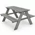 HAGO Kinder-Picknicktisch Tannenholz, grau (34702-002)