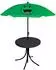 Mojawo Kinder-Campingmöbel-Set Frosch 4-tlg. (2x Stuhl, Tisch, Sonnenschirm)