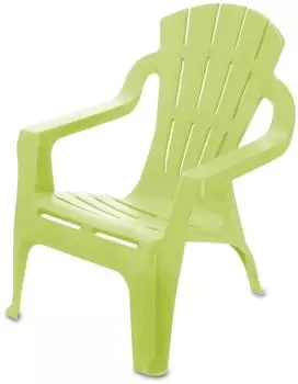 Spetebo Kinder Lounge Gartenstuhl Kunststoff, grün, stapelbar (40021)