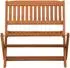 vidaXL Kinderbank braun, Eukalyptusholz massiv, 61x38x57cm