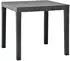 vidaXL Gartentisch mit 2 Bänken, Kunststoff, anthrazit (48778)