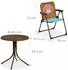 Relaxdays Kinder-Campingsitzgruppe mit Sonnenschirm, Metall/Textil