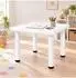 Relaxdays Kindertisch Indoor/Outdoor, Kunststoff, weiß, 52x62x62cm