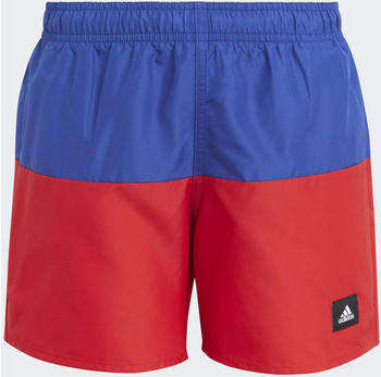 Adidas Colorblock Swim Shorts Semi Lucid Blue/Better Scarlet (IC76)