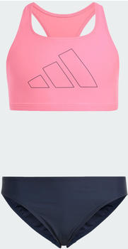 Adidas Performance Big Bars Kids Bikini Lucid Pink/Legend Ink (IQ3968)