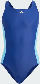 Adidas Cut 3-Stripes Swimsuit Dark Blue/Green Spark (IQ3970)
