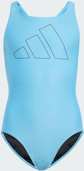 Adidas Performance Big Bars Kids Swimsuit Blue Burst (IR9625)