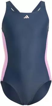 Adidas Cut 3-Stripes Swimsuit (IT2699) aurora ink/preloved purple/pink spark