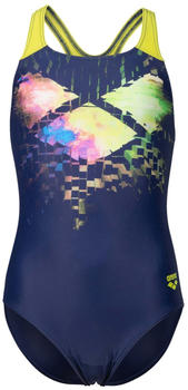 Arena Badeanzug Mädchen arena Multi Pixels Print (006679) navy/soft green