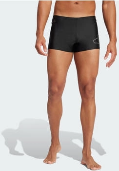 Adidas Big Bars Boxer-Badehose Black/White/(JE8566)