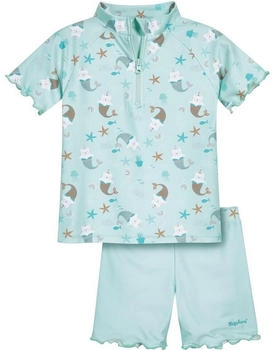 Playshoes UV-Schutz Bade-Set Einhornmeerkatze mint Mädchen (461362_22)
