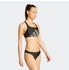 Adidas Big Bars Bikini-Set mit C-förmigem Rücken Black (JM8142)