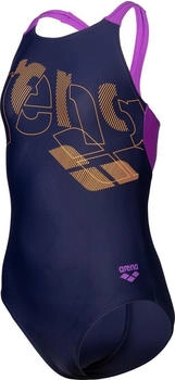 Arena Girl's Tales Swimsuit V Back navy/violet