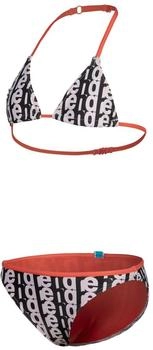 Arena Triangel-Bikini Mädchen Arena Monogram white multi/calypso coral