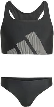 Adidas Big Logo Bikini Set mit C-förmigem Rücken für Kinder Black (JM8173)