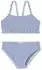 Schiesser Bikini Set Seersucker Streifen Rüschen dunkelblau Aqua (183462-803)