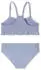 Schiesser Bikini Set Seersucker Streifen Rüschen dunkelblau Aqua (183462-803)