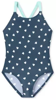 Schiesser Aqua Kids Girls Badeanzug nachtblau