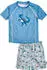 Playshoes UV-Schutz Bade-Set Zweiteilig Schwimmshirt Badeshorts (461397) dino blau