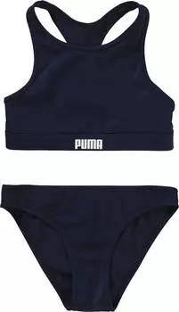 Puma Swim Girls Racerback Bikini Set (701224513) navy