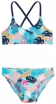 Playshoes Zweiteiliger Bikini UV-Schutz 50+ (467906) petrol tropisch