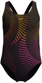 Speedo Print Splashback Badeanzug (1151436) black/amberwave
