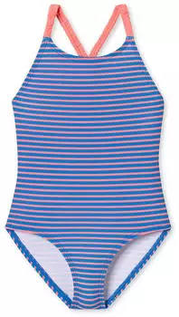 Schiesser Aqua Kids Girls Badeanzug (182733) aquarium-rose/blau