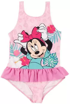 United Labels Minnie Mouse Badeanzug mit Rüschen rosa