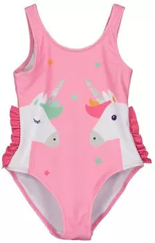 Blue Seven Badeanzug mit Einhorn-Motiv (69015419) t&uuml;rkis/rosa/himbeer/wei&szlig;