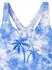Schiesser Badeanzug Wirkware recycelt LSF40+ Schulsport Batik aquarium Aqua (182735-813)