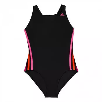 Adidas Essence Core 3-Stripes Badeanzug (M67253) schwarz/pink