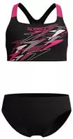 Speedo 8-004414, SPEEDO M&auml;dchen Bikini Medley Logo grau | 140