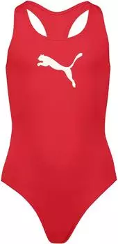 Puma Swim Racerback Badeanzug (701224512-003) rot/weiß